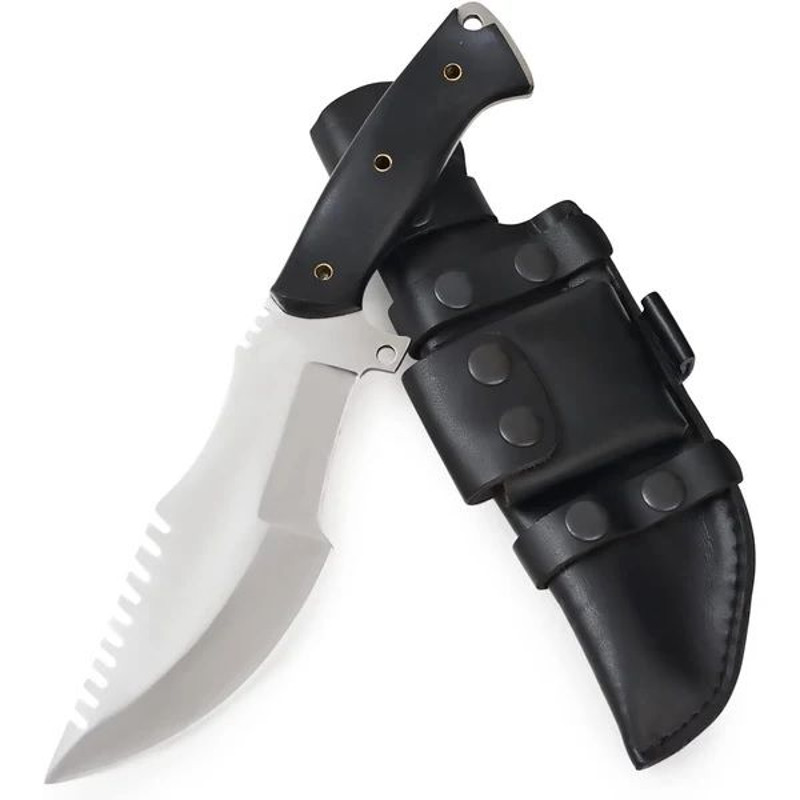 Custom Handmade D2 Steel Blade Tracker Knife Tactical Hunting Survival Knife With Sheath Perfect Fo 0