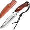 Outdoor Knife Fixed Blade D2 Steel Hunting Knife With Wooden Handle Red Brown Sharp Survival Knife  0