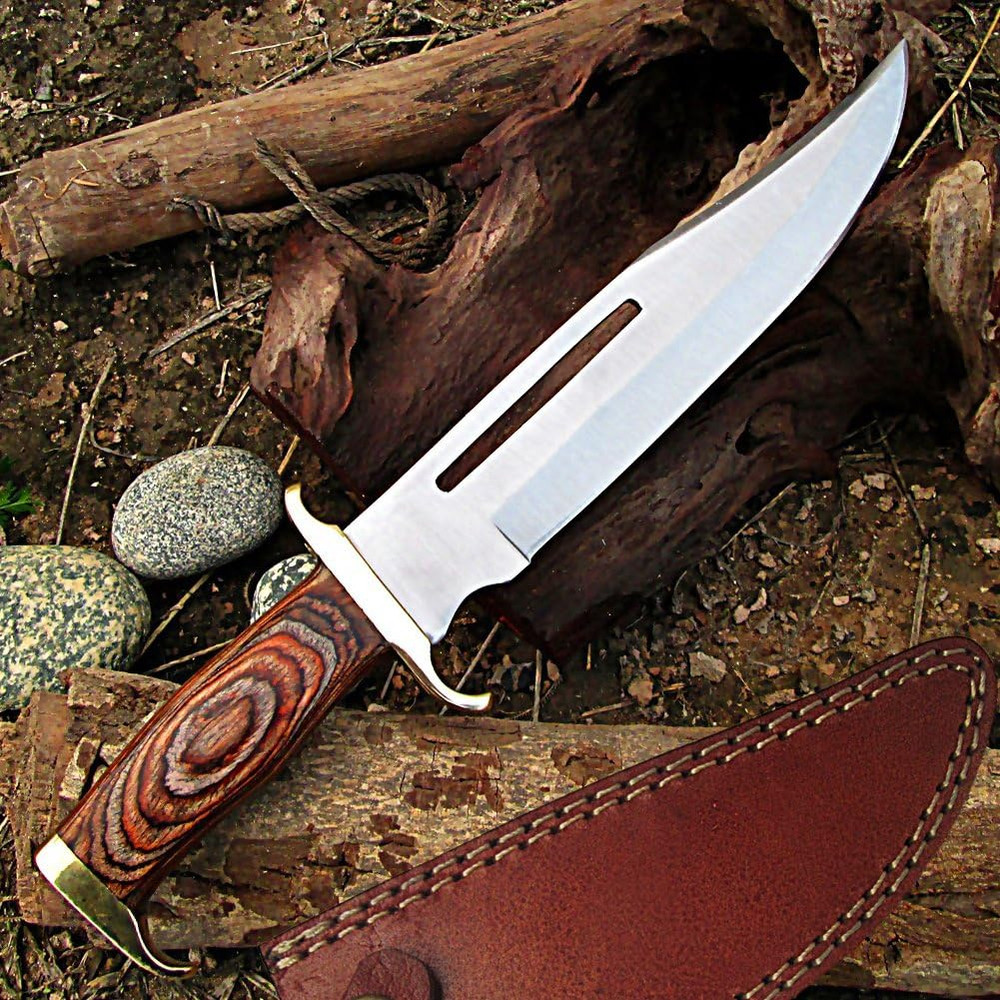 Armory Replica West Hunting Knife For Outdoor Adventures Survival Hard Wood Handle Knife With Shea 4