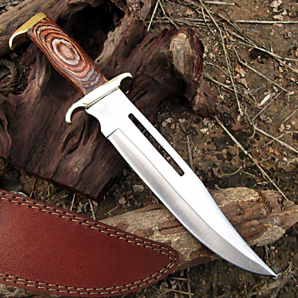 Armory Replica West Hunting Knife For Outdoor Adventures Survival Hard Wood Handle Knife With Shea 6