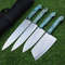 Custom Handmade D2 Steel Blade Chef Knife Set 4 Pieces Kitchen Knife Set With Pakka Wood Handle  Le 0