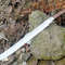 COLLECTIBLE SWORD HANDMADE D2 STEEL BLADE FULL TANG CAMPING MACHETE SWORD WITH SHEATH WOOD HANDLE 0