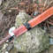 COLLECTIBLE SWORD HANDMADE D2 STEEL BLADE FULL TANG CAMPING MACHETE SWORD WITH SHEATH WOOD HANDLE 2