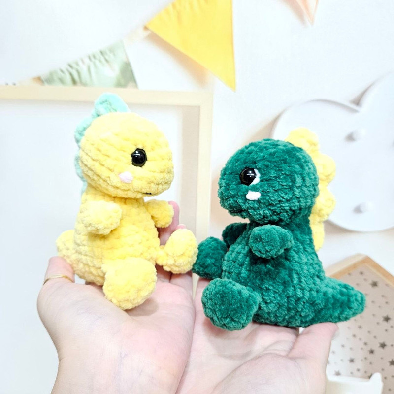 Crochet PATTERN Dino No Sew Amigurumi Amigurumi Tutorial PDF In English 0