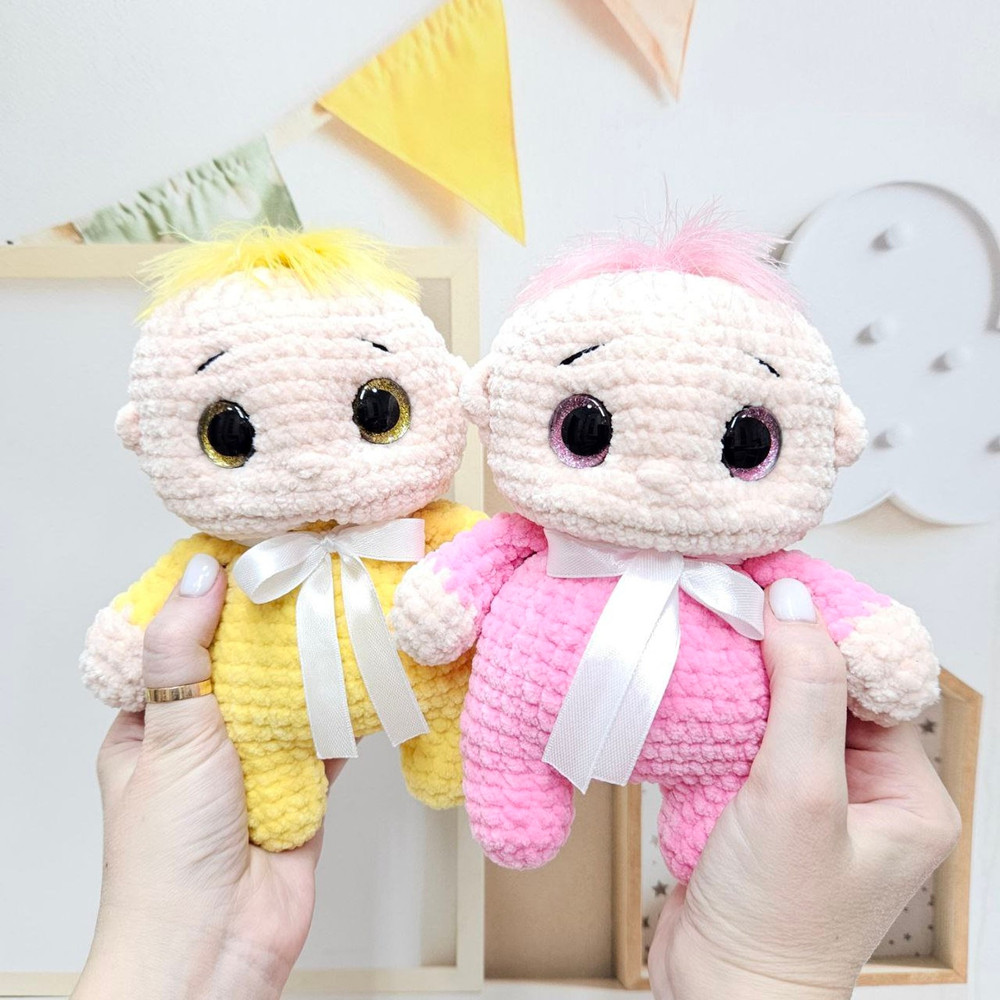 Crochet PATTERN Baby Toy Baby Dolls Amigurumi Plush Tutorial PDF In English Christmas Gift Baby Shower Crochet Patte 0