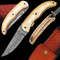 Damascus Steel Folding Knife 1