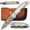 Damascus Steel Folding Knife 2