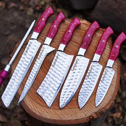 beautiful handmade kitchen chafe set with pink color handle