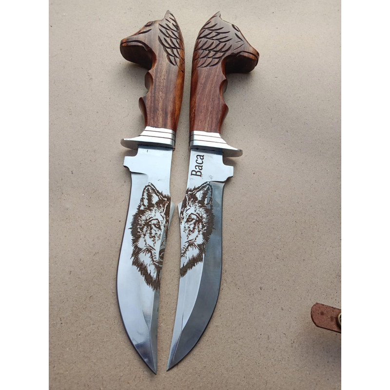 Blade D2 Steel Handle Ross Wood Blade Length 8inchHandle Length 5 Inch 1