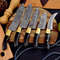 Custom Handmade Damascus Steel Knife Set 9to 13Blades 0