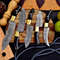 Custom Handmade Damascus Steel Knife Set 9to 13Blades 3