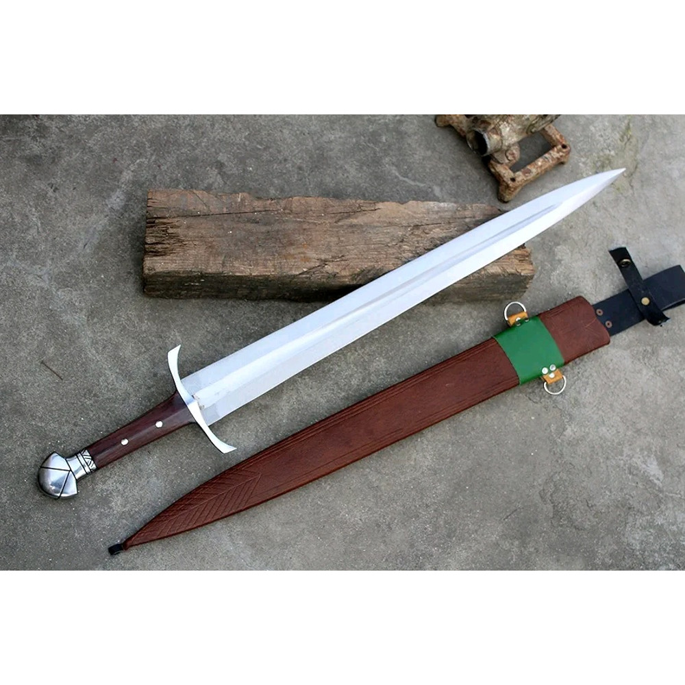 Medieval Arming Sword With Scabbard 0