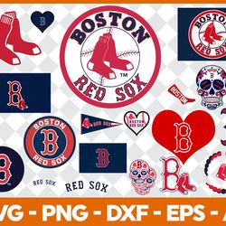 bundle designs boston redsox svg-png-dxf-eps - high-quality digital download