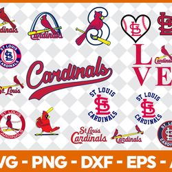 bundle designs st. louis cardinals svg-png-dxf-eps - high-quality digital download