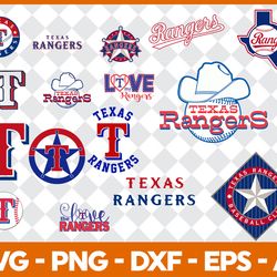 bundle designs texas rangers svg-png-dxf-eps - high-quality digital download