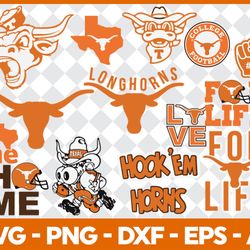 bundle designs longhorn svg-png-dxf-eps - high-quality digital download