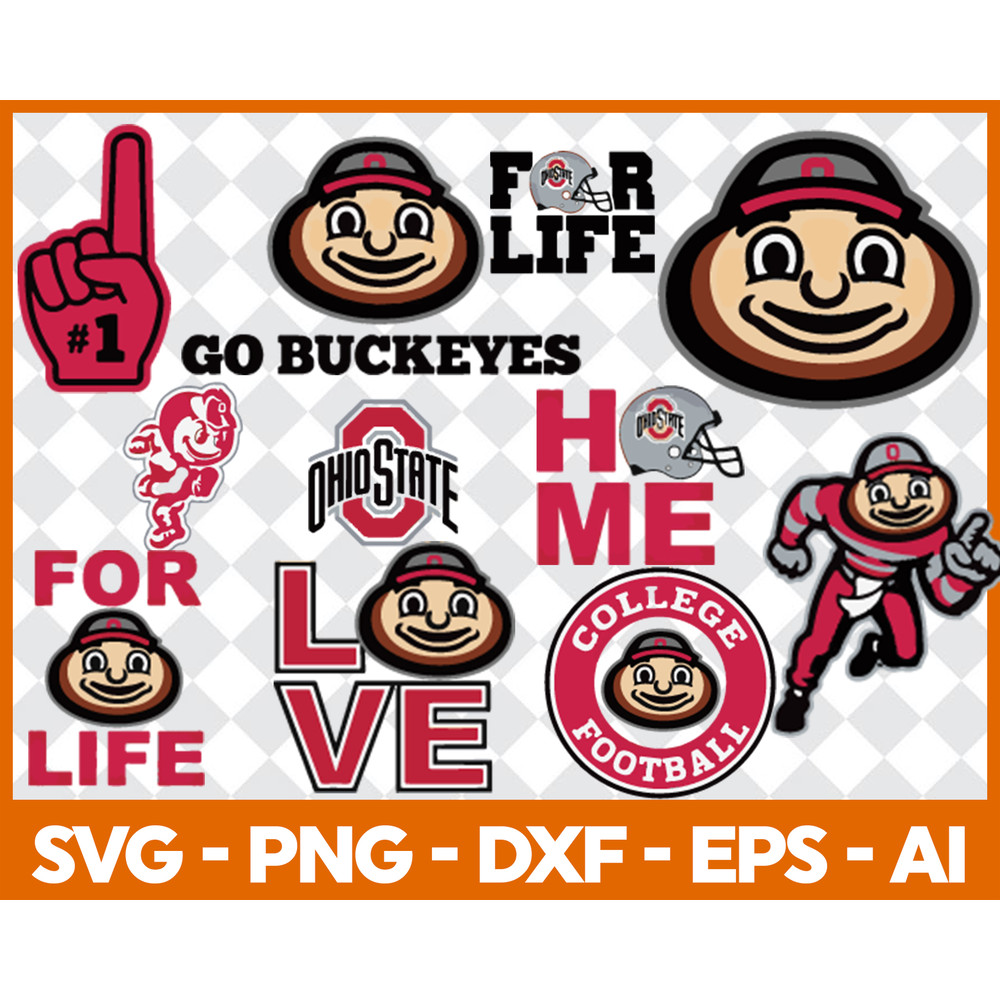 Bundle Designs GoBuckeyes SVGPNGDXFEPS  HighQuality Digital Download 0