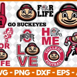 bundle designs go-buckeyes svg-png-dxf-eps - high-quality digital download