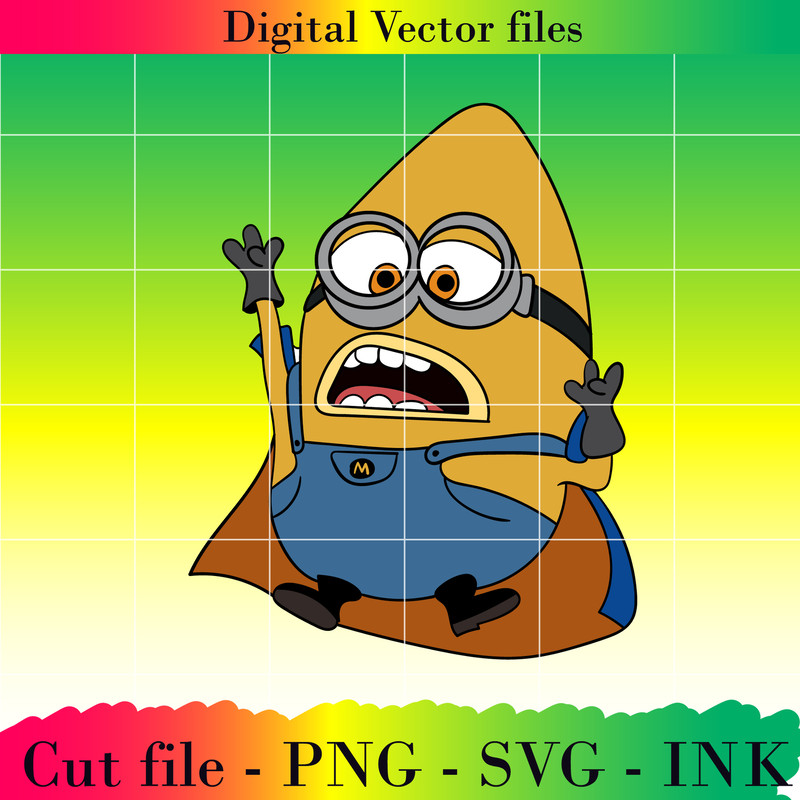Editable Mega Minion Gus SVG Minion Jerry PNG Tim From Despicable Me 4Minion DaveMinion MelStuart Printable 3