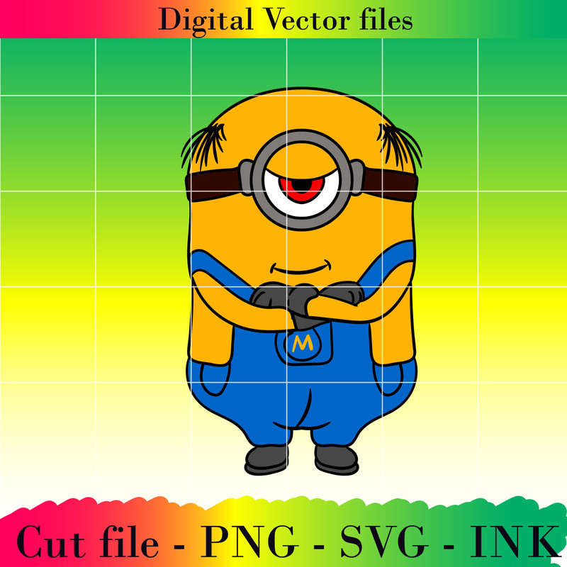 Editable Mega Minion Gus SVG Minion Jerry PNG Tim From Despicable Me 4Minion DaveMinion MelStuart Printable 6