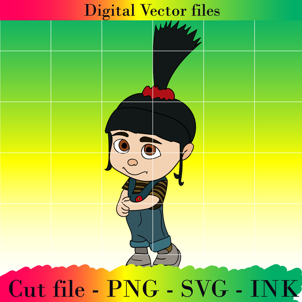 Editable Pack Cut File Project Agnes GruDespicable Me 4GruMargo GruMaxime Le Mal SVGPNGInk Printable For Birthday 1