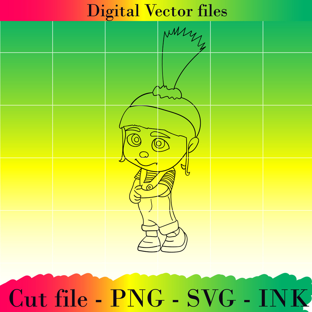 Editable Pack Cut File Project Agnes GruDespicable Me 4GruMargo GruMaxime Le Mal SVGPNGInk Printable For Birthday 2