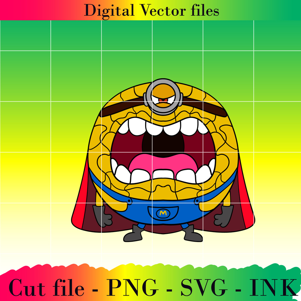 Mega Minion Gus SVG Minion Jerry PNG Tim From Despicable Me 4Minion DaveMinion MelStuart Printable For Birthday 1