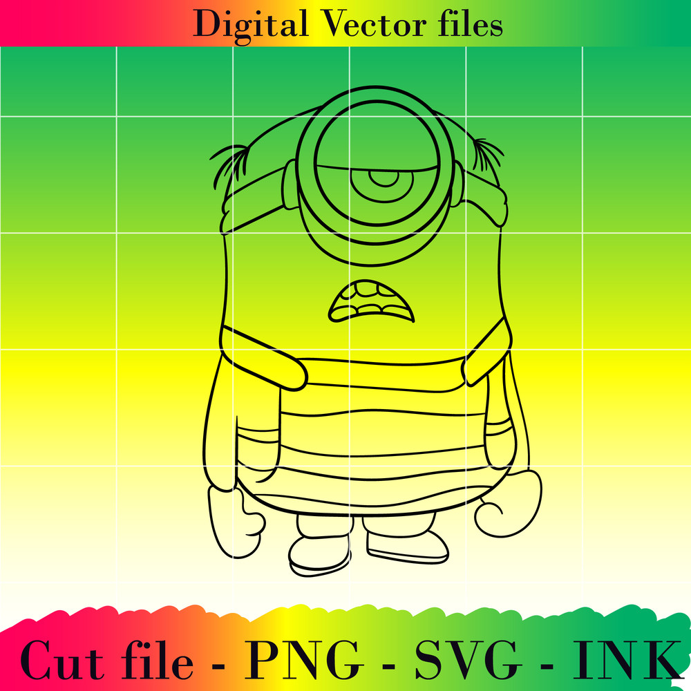 Mega Minion Gus SVG Minion Jerry PNG Tim From Despicable Me 4Minion DaveMinion MelStuart Printable For Birthday 12