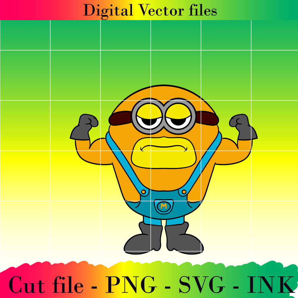 Mega Minion Gus SVG Minion Jerry PNG Tim From Despicable Me 4Minion DaveMinion MelStuart Printable For Birthday 13