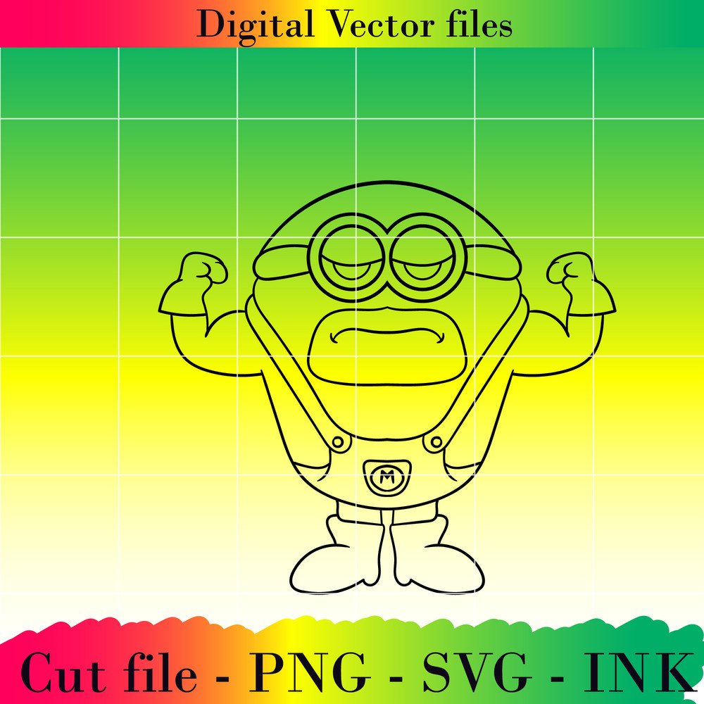 Mega Minion Gus SVG Minion Jerry PNG Tim From Despicable Me 4Minion DaveMinion MelStuart Printable For Birthday 14