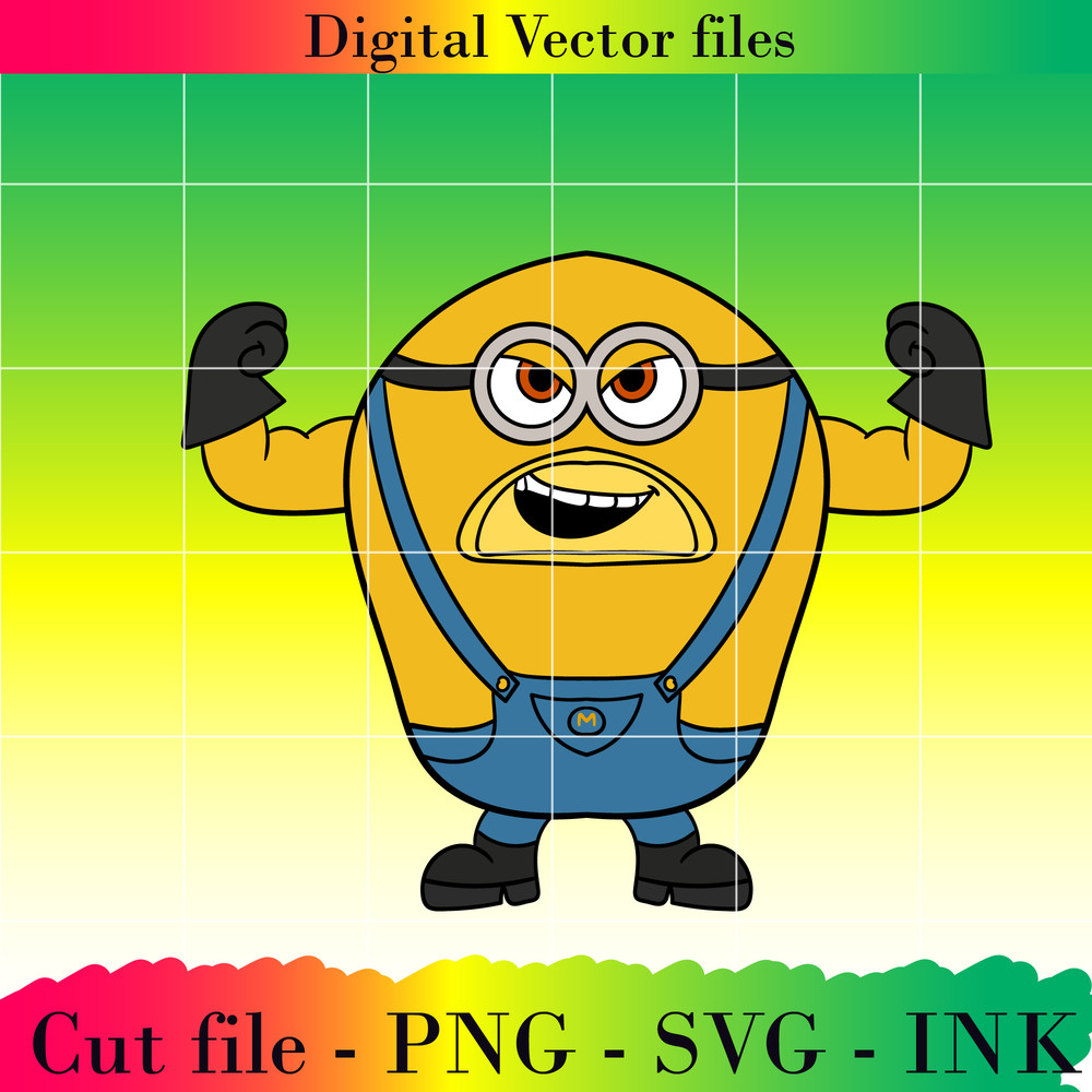 Bundle Mega Minion Gus SVG Minion Jerry PNG Tim Despicable Me 4Minion DaveMinion MelStuart Printable For Birthday 7