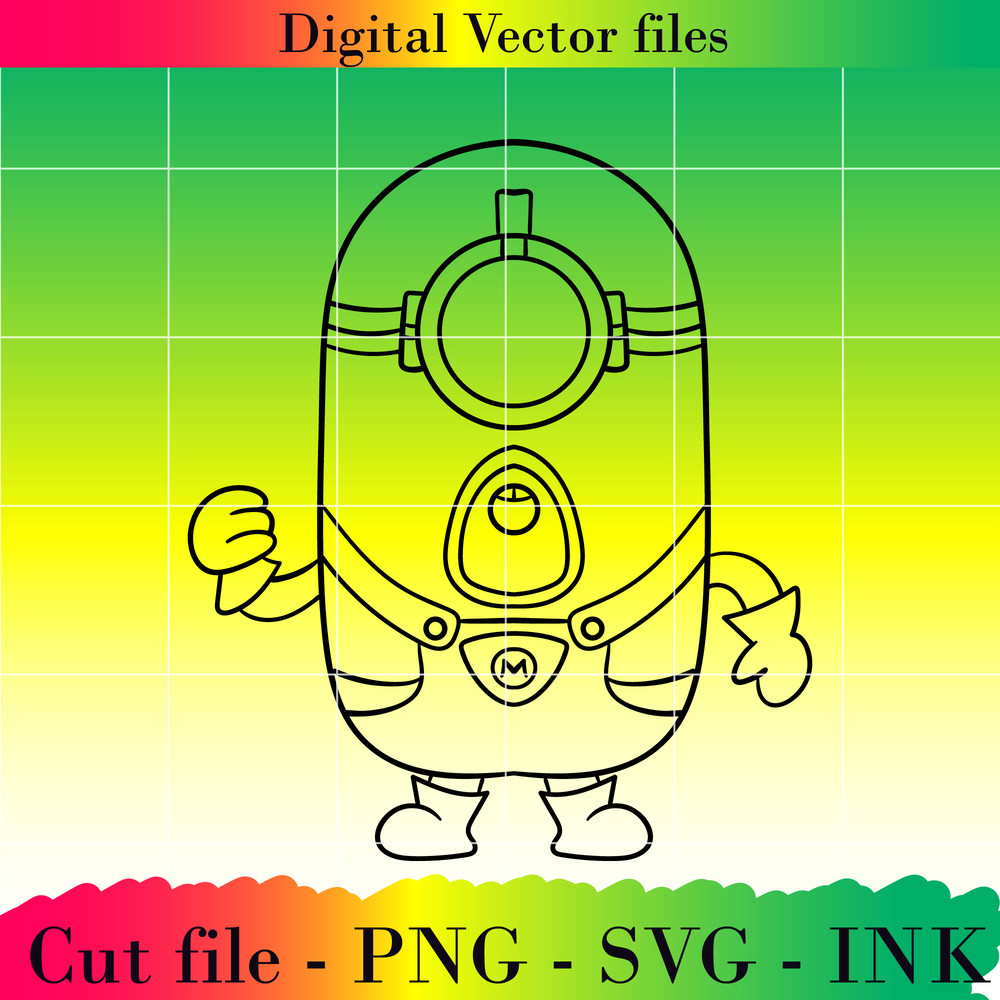 Bundle Mega Minion Gus SVG Minion Jerry PNG Tim Despicable Me 4Minion DaveMinion MelStuart Printable For Birthday 14