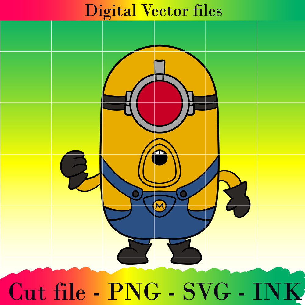 Bundle Mega Minion Gus SVG Minion Jerry PNG Tim Despicable Me 4Minion DaveMinion MelStuart Printable For Birthday 15