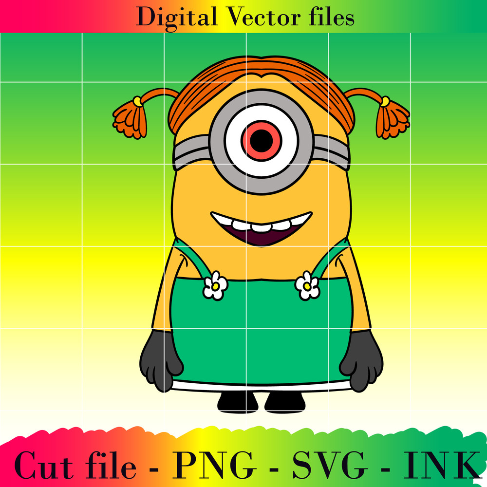 Bundle Mega Minion Gus SVG Minion Jerry PNG Tim Despicable Me 4Minion DaveMinion MelStuart Printable For Birthday 19