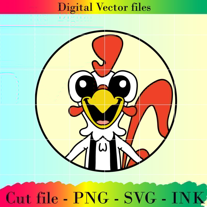 Sticker SVG PNG Ink Cut File Clucky From Cluckys Logic Editable Project Printable For Birthday Party 0