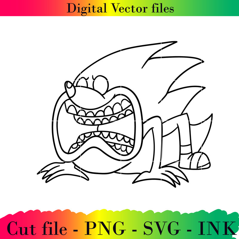 Shin Sonic Cut File Shin Sonic SVGShin Sonic Png Editable AI File Project Printable For Birthday 1