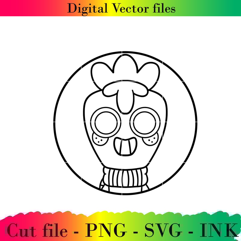 Editable Dandy World AI File Project Printable For BirthdaySVGPNGInk Sprout Sticker 1