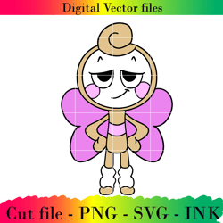 editable dandy world ai file project printable for birthday.svg,png,ink, glisten