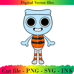 editable dandy world ai file project printable for birthday.svg,png,ink, finn