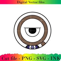 editable dandy world ai file project printable for birthday.svg,png,ink, rodger sticker svg,png sticker