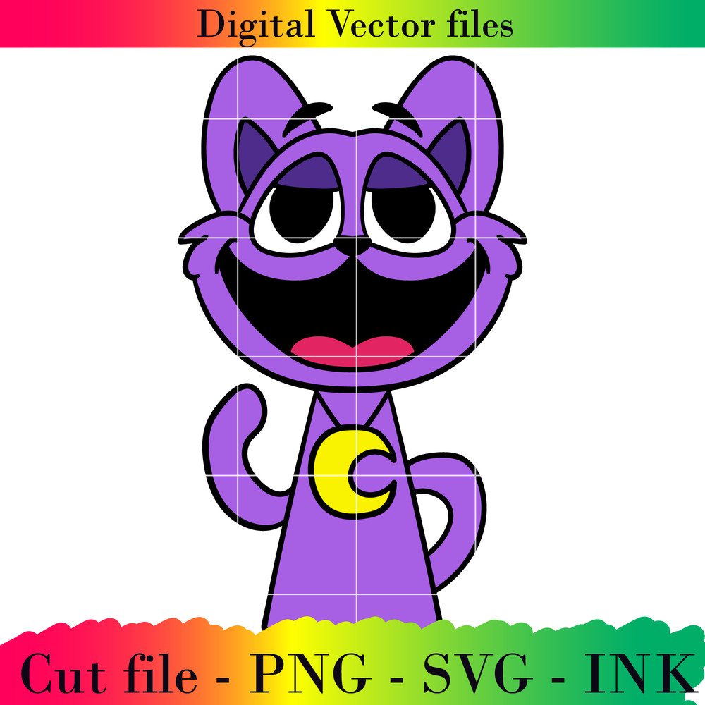 Editable Sprunki Increedibox CatNap Project Printable For BirthdaySVGPNGInkPinki SVGPNG 0