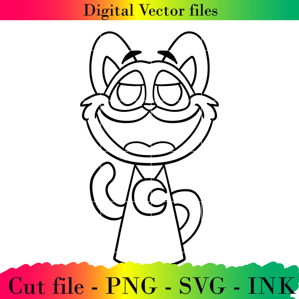 Editable Sprunki Increedibox CatNap Project Printable For BirthdaySVGPNGInkPinki SVGPNG 1