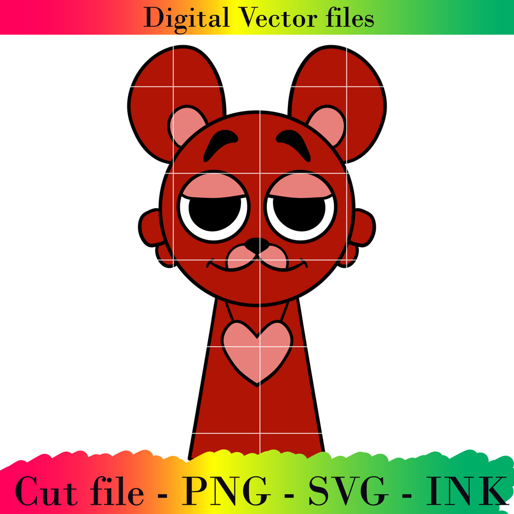 Editable Sprunki Increedibox Bobby BearHug Project Printable For BirthdaySVGPNGInkPinki SVGPNG 0