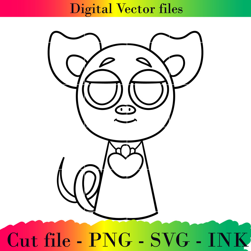 Editable Sprunki Increedibox PickyPiggy Project Printable For BirthdaySVGPNGInkPinki SVGPNG 1