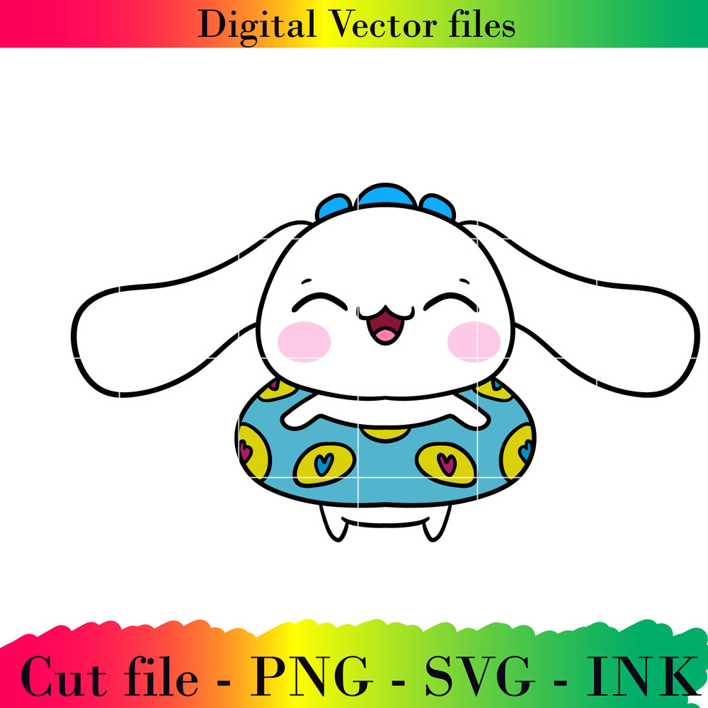 Editable Cinnamoroll Summer Pool Fun Project Printable For BirthdaySVGPNGInkCinnamoroll Coloring Pa 0