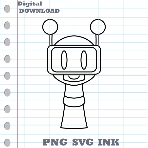 Sprunki Color Fun Bot Customizable Fun Bot SVG Cut file, Sprunki PNG Coloring page | Inspire ...