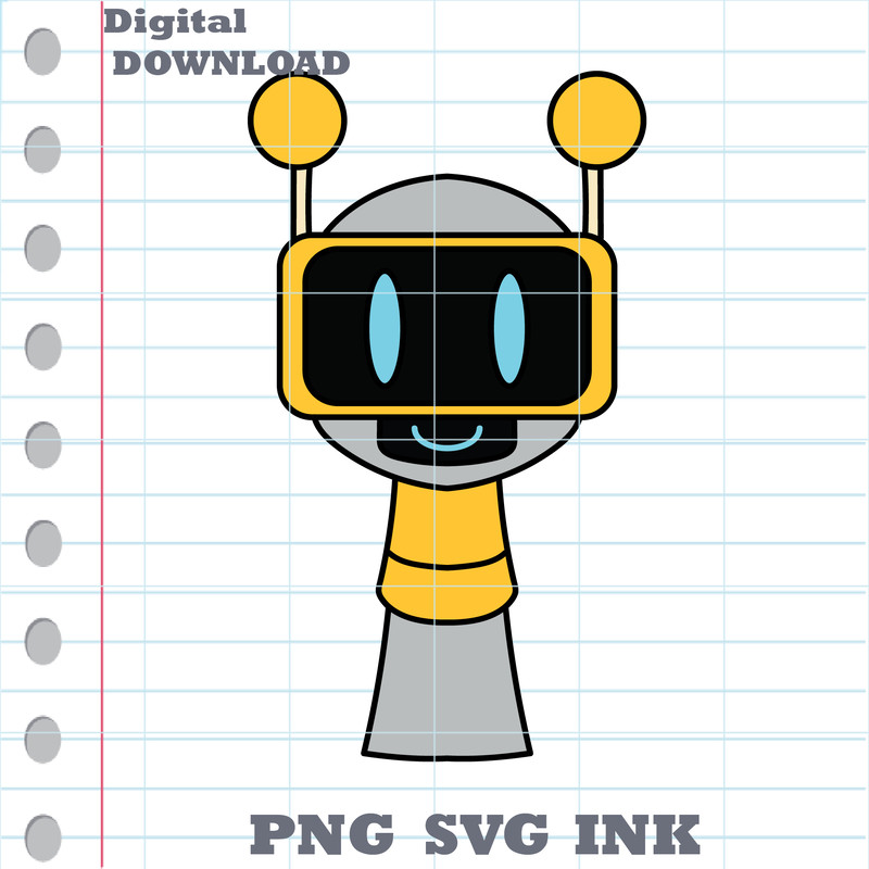 Customizable Fun Bot SVG Cut File Sprunki PNG Coloring Pages Ink Sprunki Increedibox File For Cricu 0