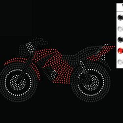 motorcycle rhinestone template-1007