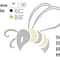 Bee Rhinestone Template1011 1