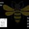 Bee Rhinestone Template1012 0